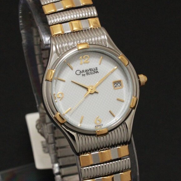 Bulova Accessories - Caravelle Ladies Classic Design Watch By Bulova Two Tone Expansion Bracelet 23mm